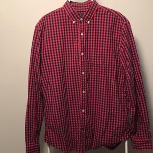 Gap size Large button down plaid shirt
